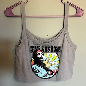 Jimi Hendrix Graphic Crop Top Size M/L